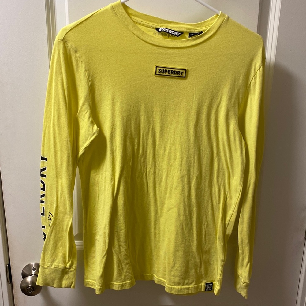 Superdry long sleeve yellow shirt. US Size 4.